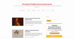 Desktop Screenshot of davenporthorses.org