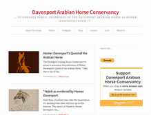 Tablet Screenshot of davenporthorses.org